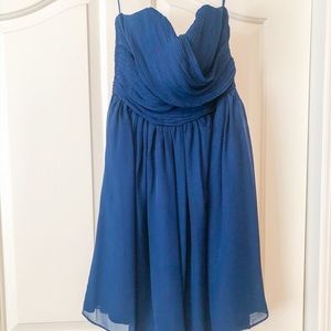 Short Navy Blue Formal Dress